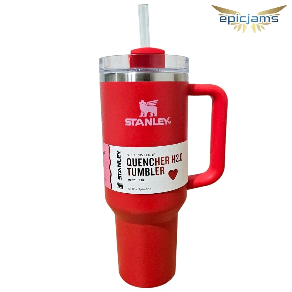 Stanley Stainless Steel H2.0 Flowstate Quencher Tumbler - 40 oz, Target Red